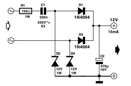 Alimentation sans transformateur