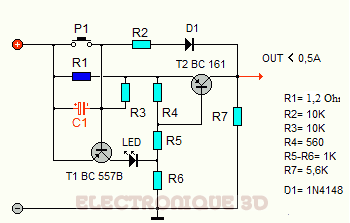 Fusible Electronique - Montage électronique Divers - Schéma