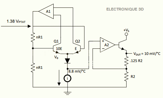 Vue interne du LM35