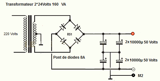 Alimentation pour le LM3886