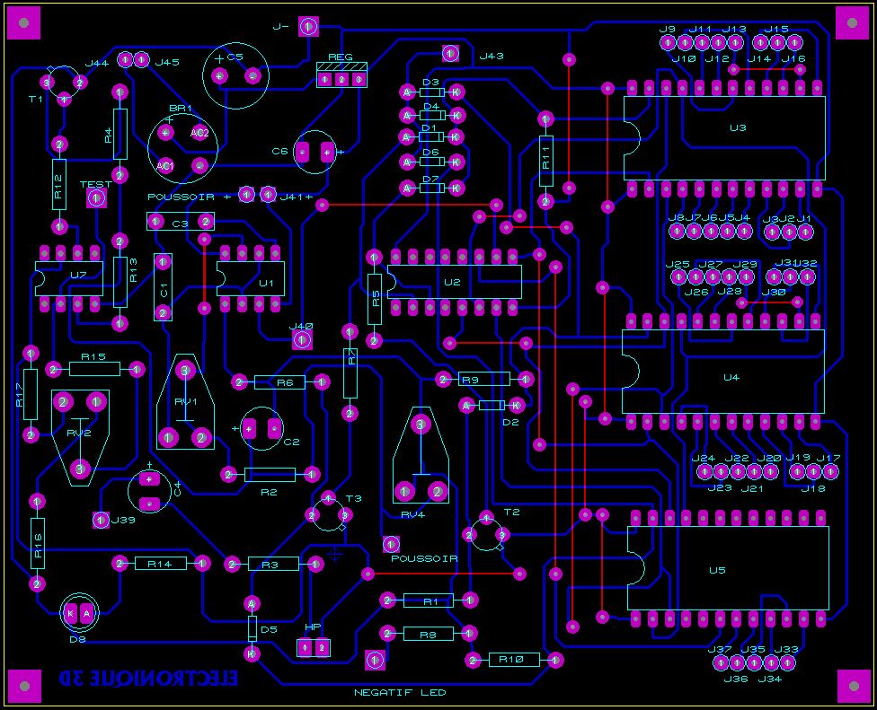 Circuit imprime composants