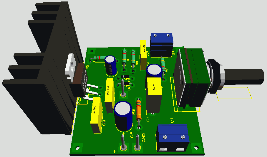 Amplificateur_TDA2030_alimentation_symetrique