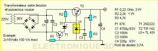 Diode zener TL431