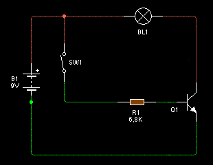 Conduction du transistor NPN