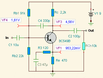 Preamplificateur a transistors