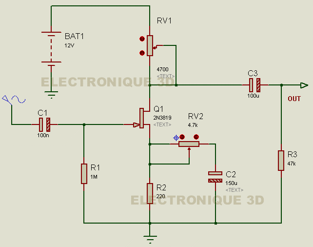 Preamplificateur FET